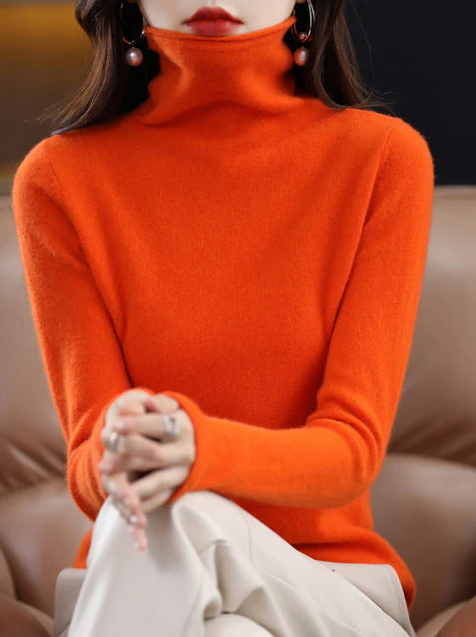 Helena vinterchic: rullekrave i ren uld for stilfuld elegance