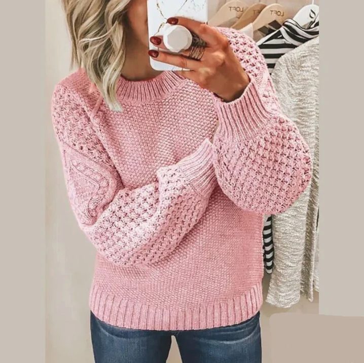 Emily - sweater lavet af blød strik