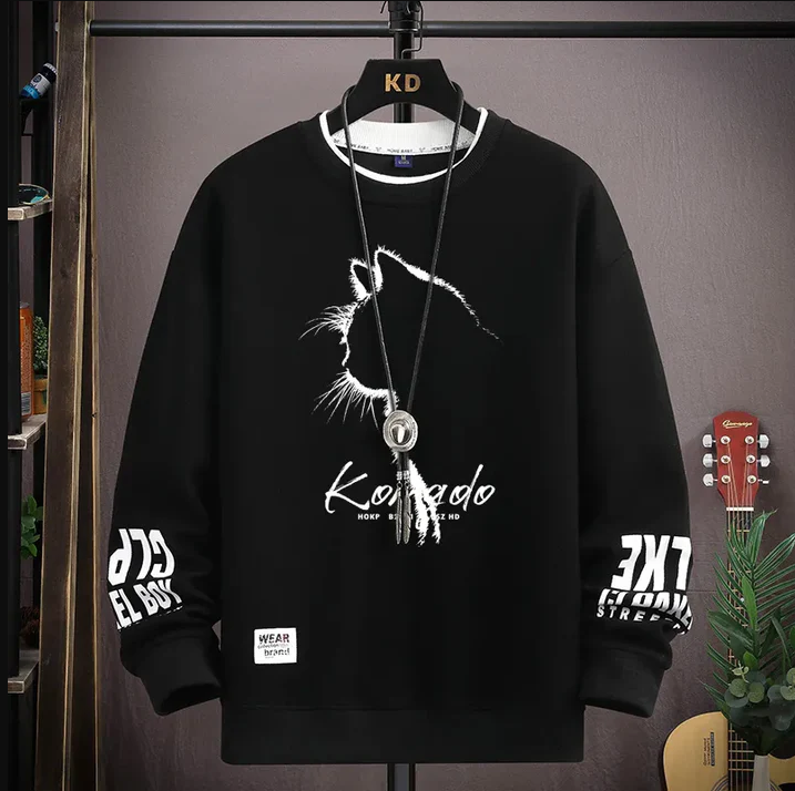 Sweatshirt-lignende trøje til mænd