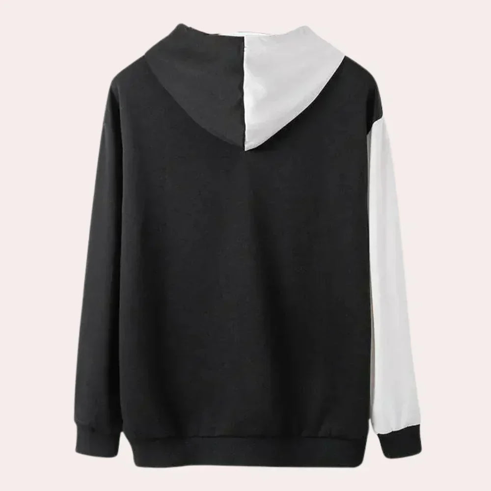 Bradley - afslappet hættetrøje med print til mænd