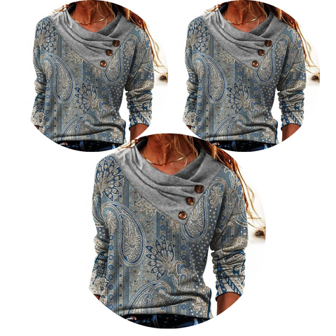 Inès Lavigne – elegant sweater med foldet krave