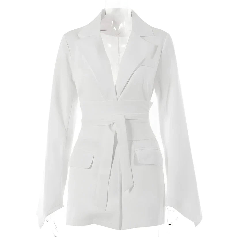 Ravikna - elegant blazer med bælte