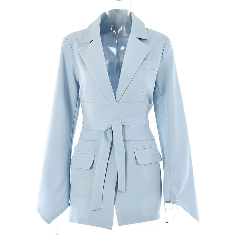 Ravikna - elegant blazer med bælte