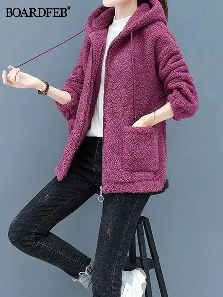 Nalia - fleecevest med hætte