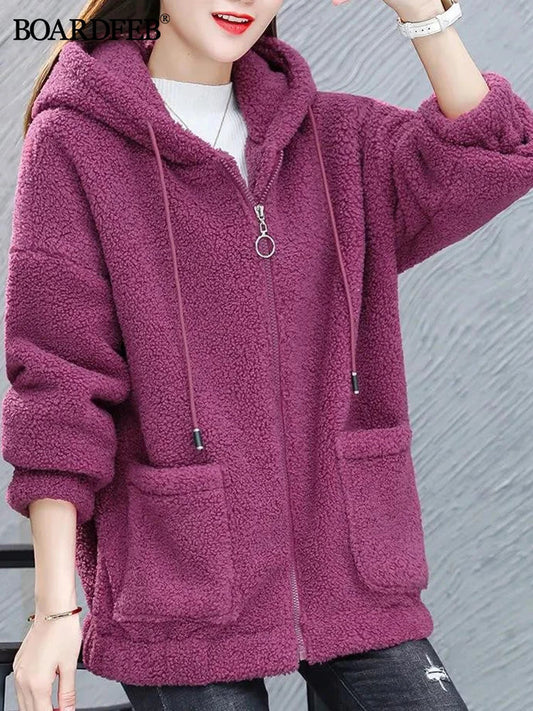 Nalia - fleecevest med hætte