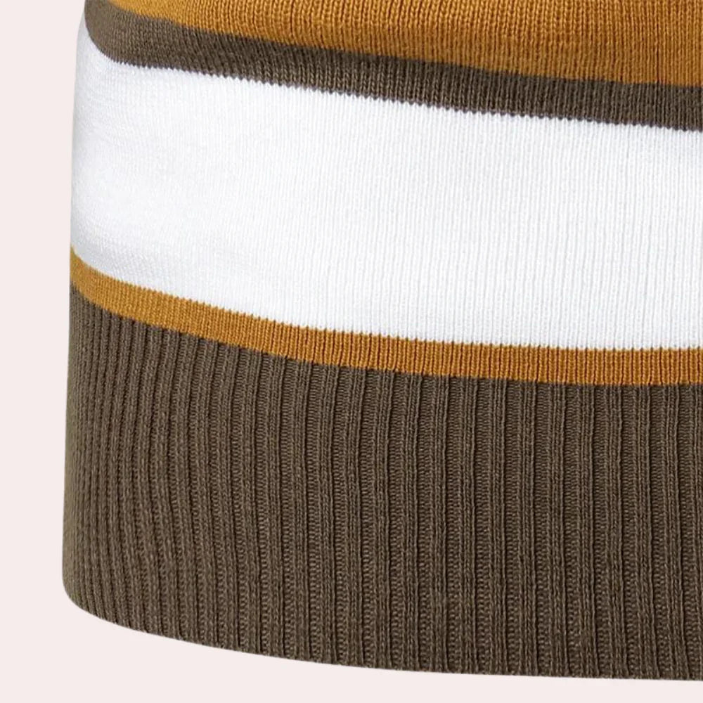 Meliko - afslappet stribet sweater til mænd