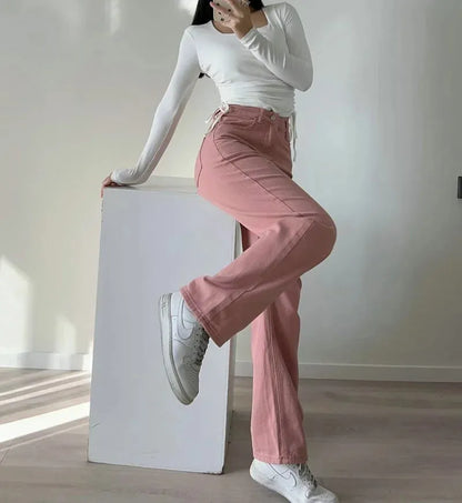 Vinterjeans til kvinder, lige model, afslappet og stilfuld