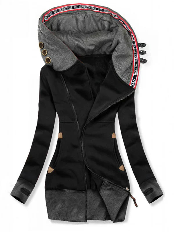 Pian - varm, oversize sweatshirt med lange ærmer