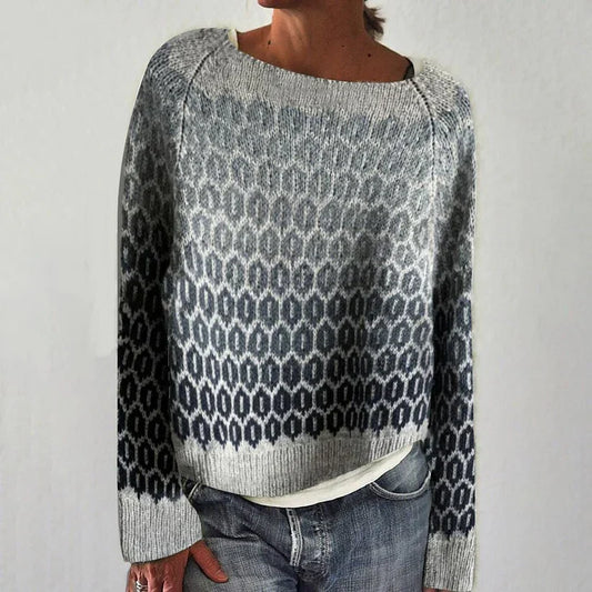 Elle&Vire - grå sweater med detaljer