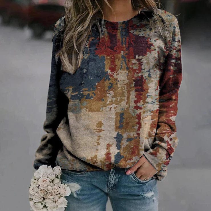 Eva Janssen – sweater med abstrakt print