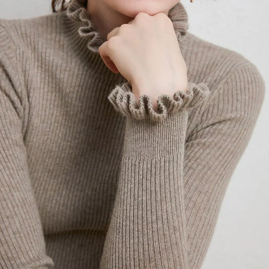 Cashmere sweater - med et elegant twirl design til stilfulde kvinder