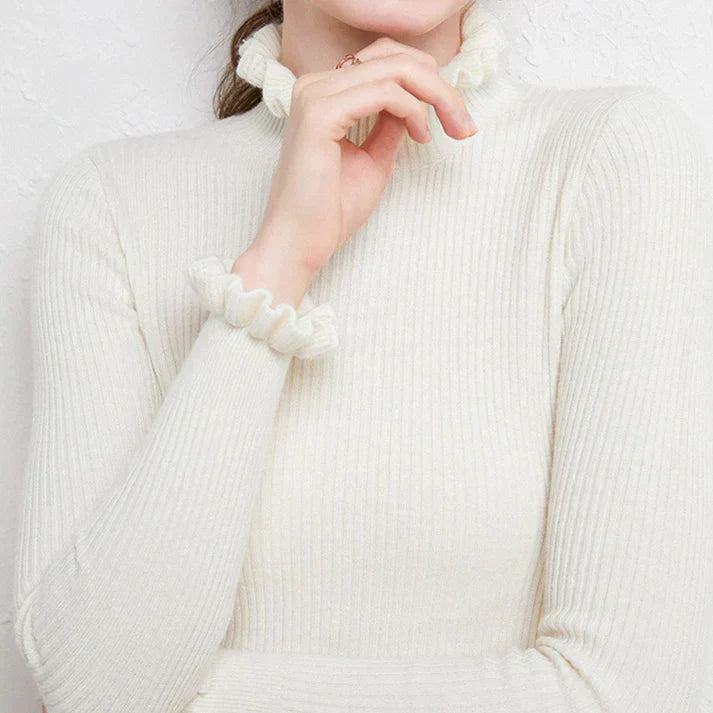 Cashmere sweater - med et elegant twirl design til stilfulde kvinder