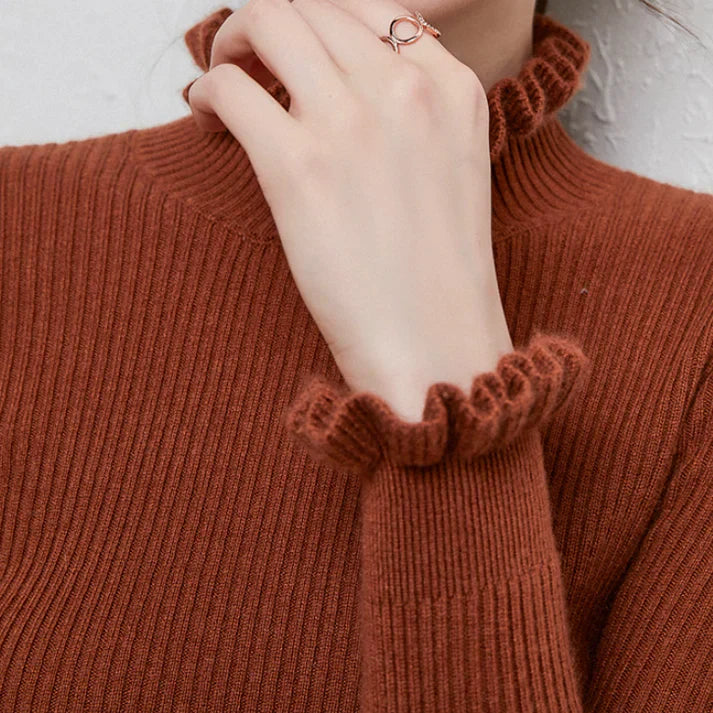 Cashmere sweater - med et elegant twirl design til stilfulde kvinder