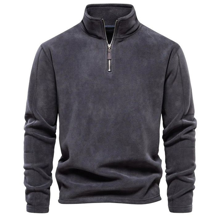 Allen sweater | Fleecetrøje til mænd med halv lynlås