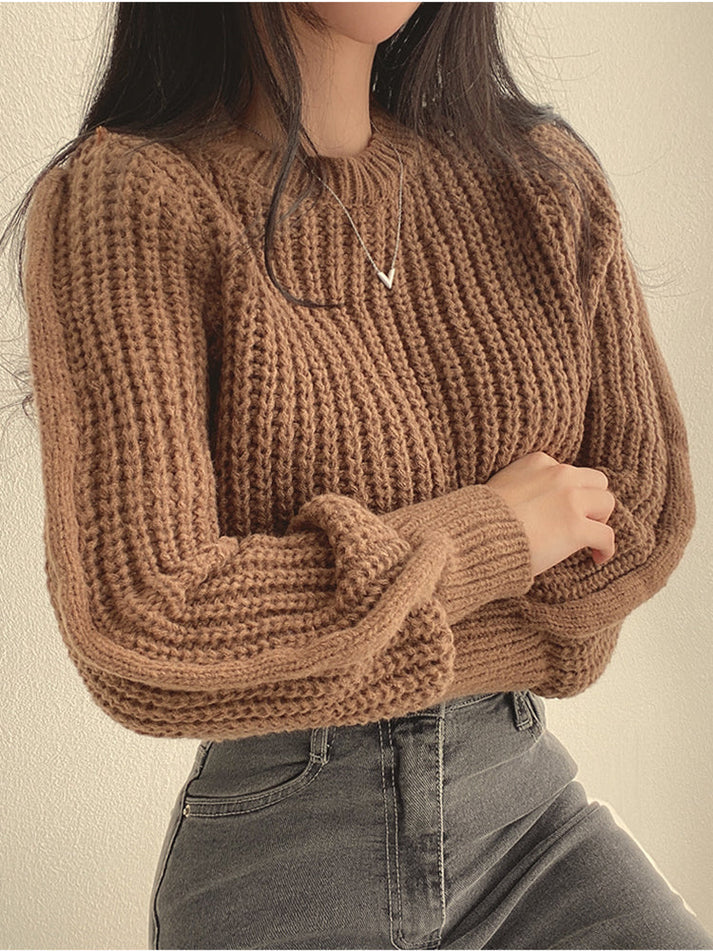 Bela sweater - moderne chunky strik sweater til kvinder