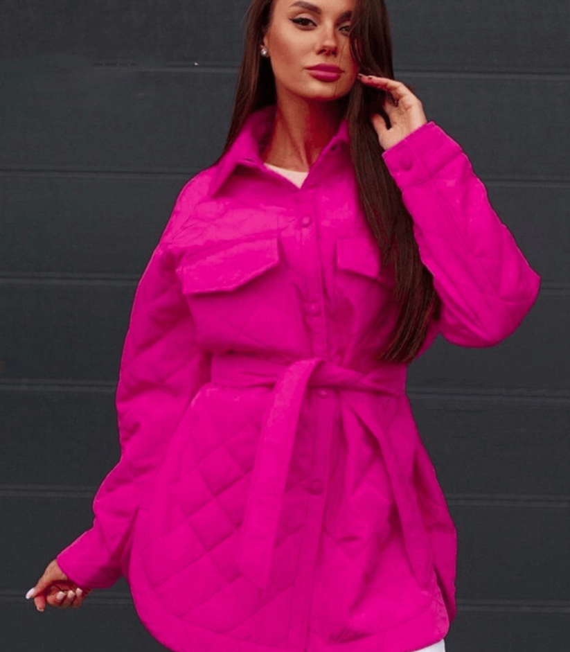 Oversized løs vatteret jakke - Carline